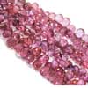 Natural Pink Sapphire Faceted Mystic Quartz Faceted Drops Beads Rondelles Color So Vibrant!!This Listing is for 2 Strand - 7 Inches each - Size 11-12 mm 